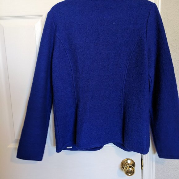 COBALT | Boiled Wool Cardigan / Jacket | M | EUC | Appleseed's| Y2K Vintage - Picture 8 of 8